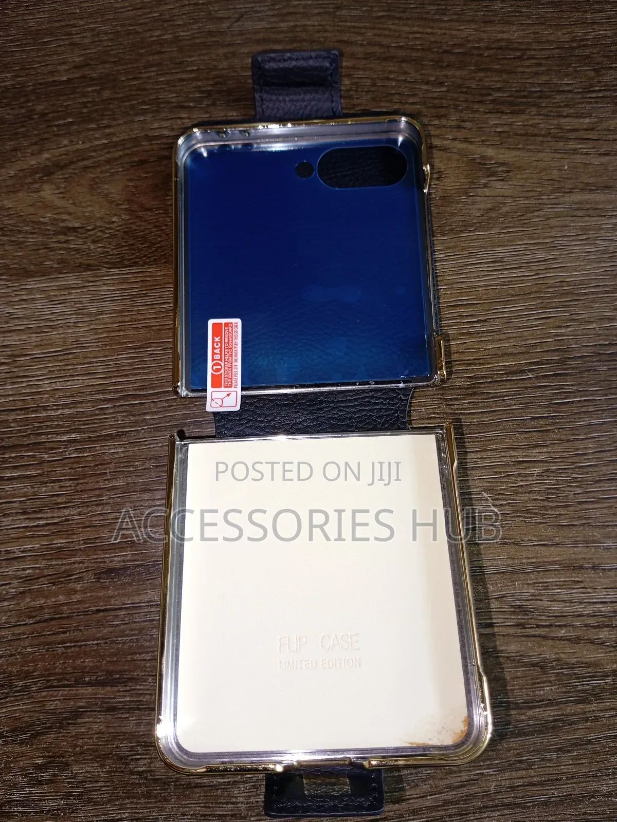 Z Flip 7 Quality Leather Case With Ring And Screen Protector