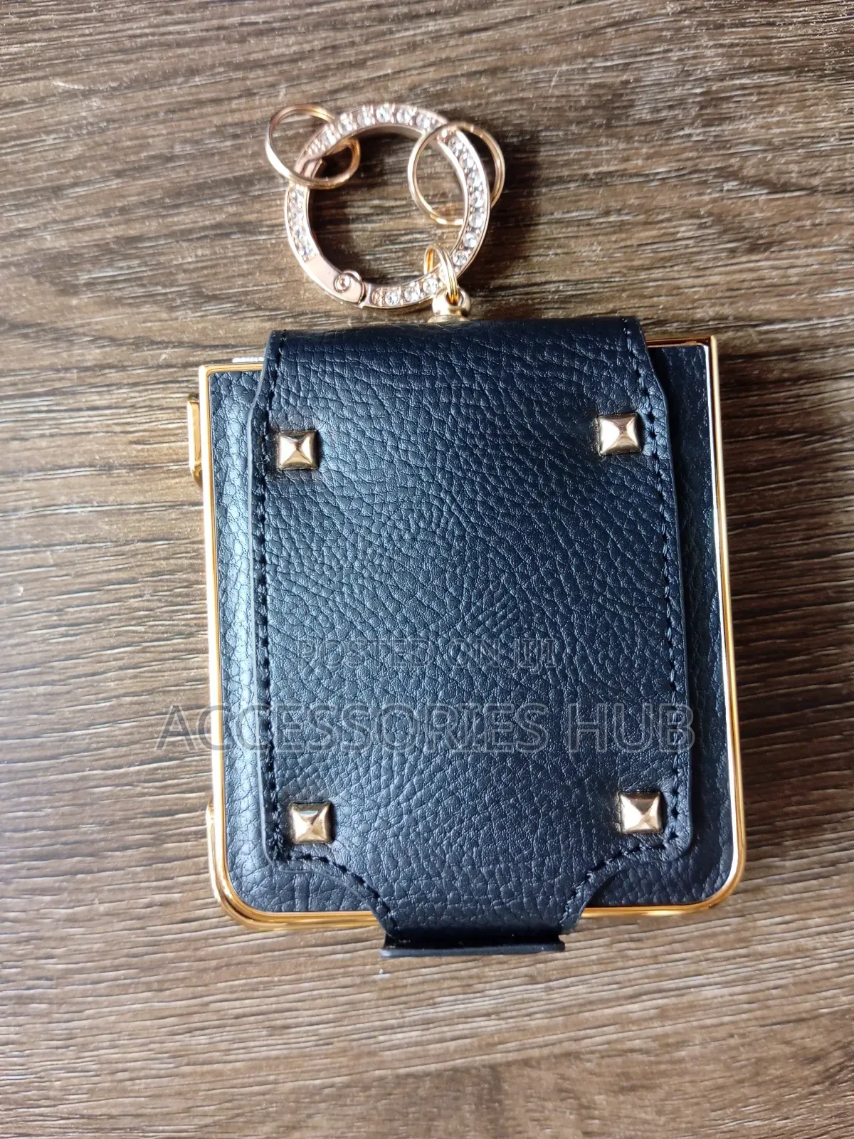Z Flip 7 Quality Leather Case With Ring And Screen Protector
