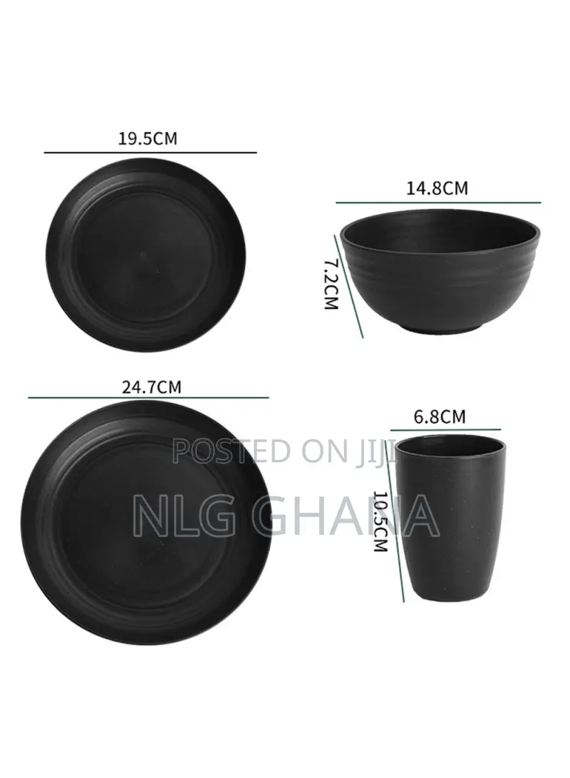 12pcs Eco-Friendly Wheat Straw Dinnerware Bowl. Tvx28028