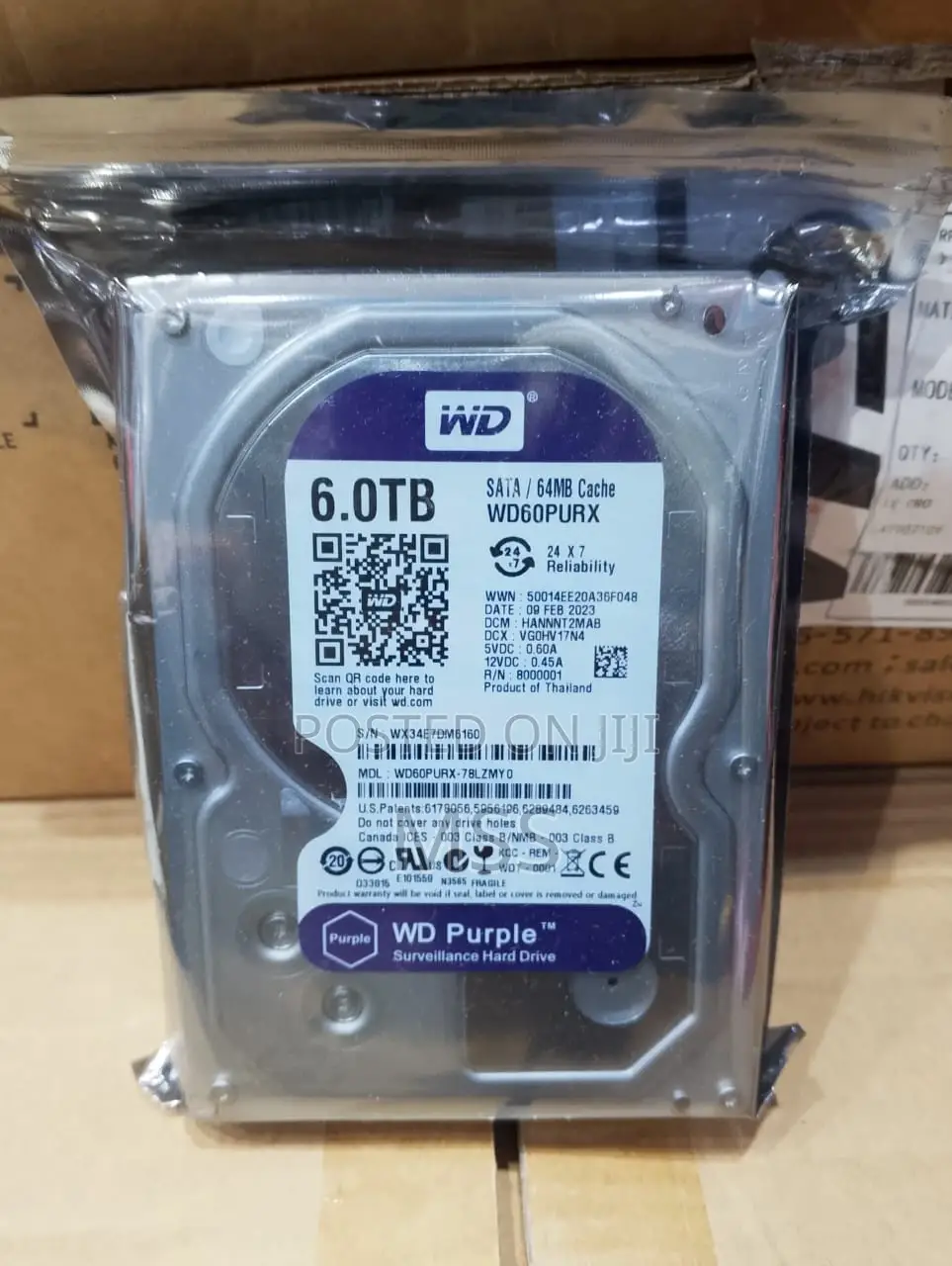 Hardrive 6tb-wd For Dvr And Nvr