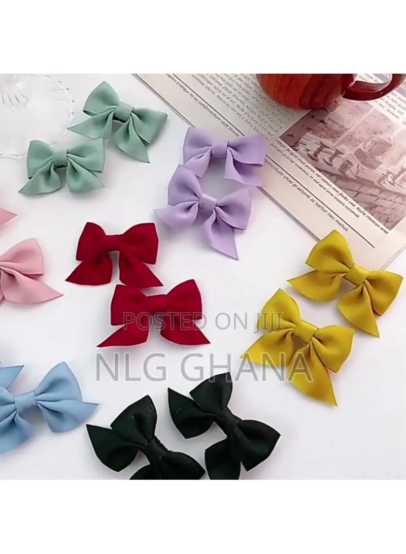 1pair Simple Style Hair Bow Clips Non-Slip Cute. Tvx23582