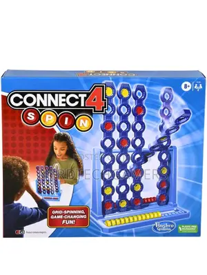 Hasbro Gaming Connect 4 Spin Game, Features Spinning