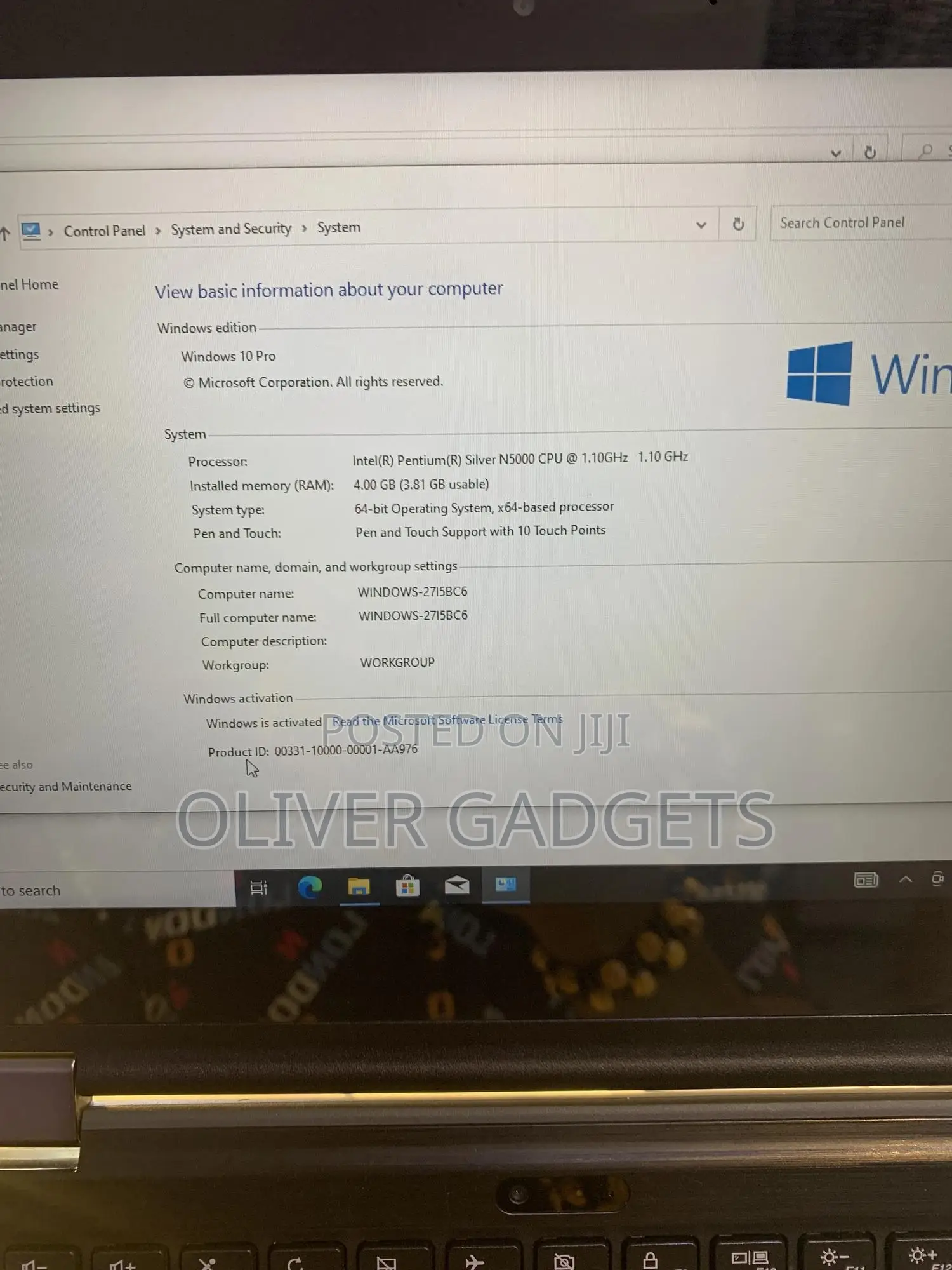 Laptop Lenovo 4GB Intel SSD 128GB