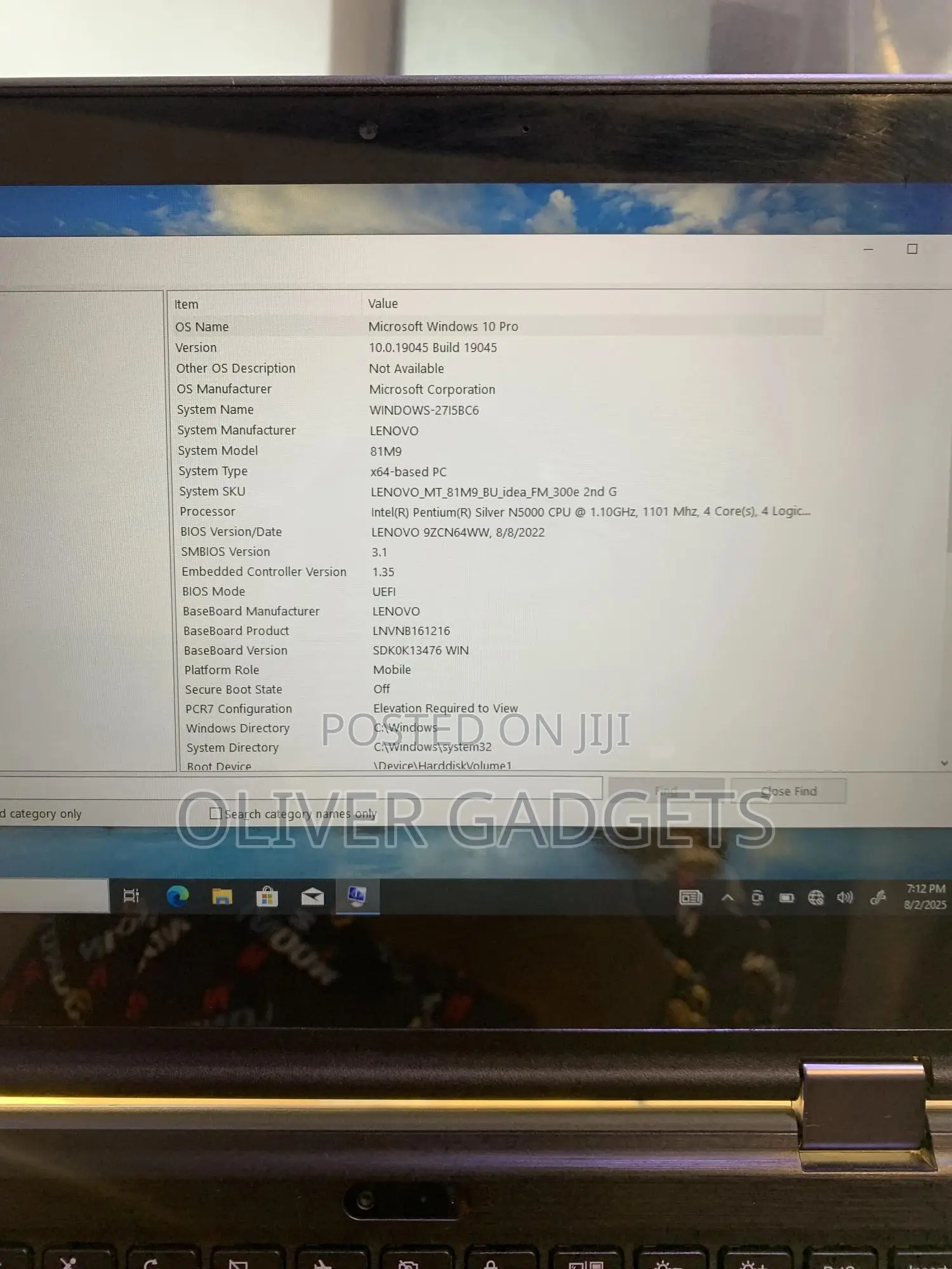 Laptop Lenovo 4GB Intel SSD 128GB