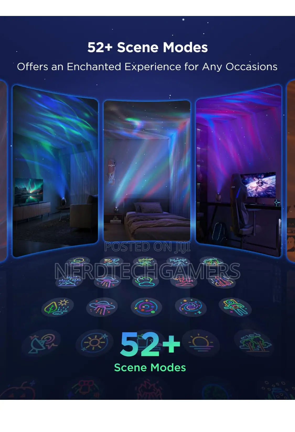 Govee Star Light Projector With 3 Aurora Flowing Effects