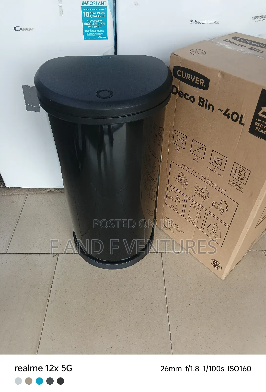 Deco Curve Bin 40l - Uk