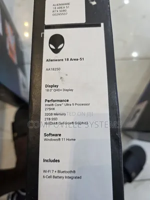 Photo - New Laptop Dell Alienware 18 Area-51 32GB Intel Core Ultra 9 SSD 2T