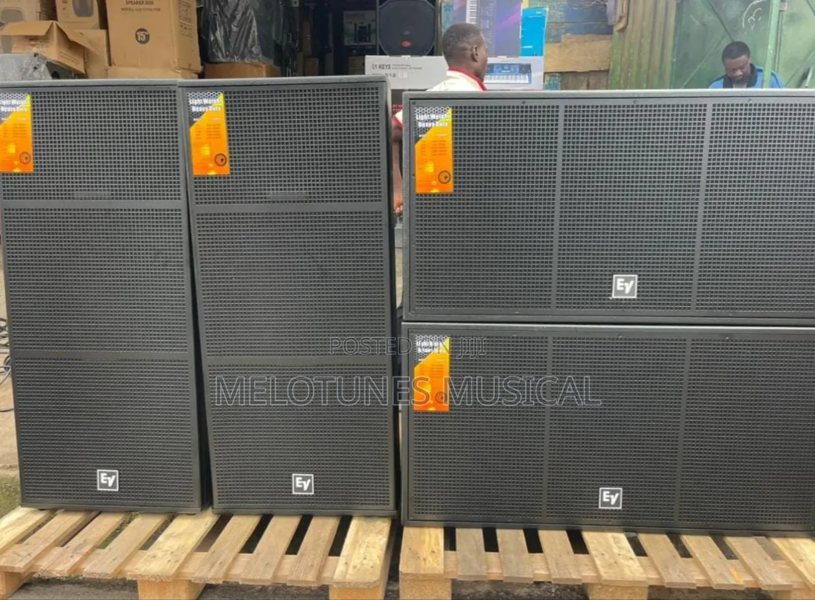 Electro-Voice (Ev) Full Range and Double Bass Speakers