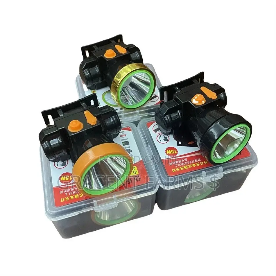 Rechargeable High-Power 15w Led Headlamp - (Type-C)