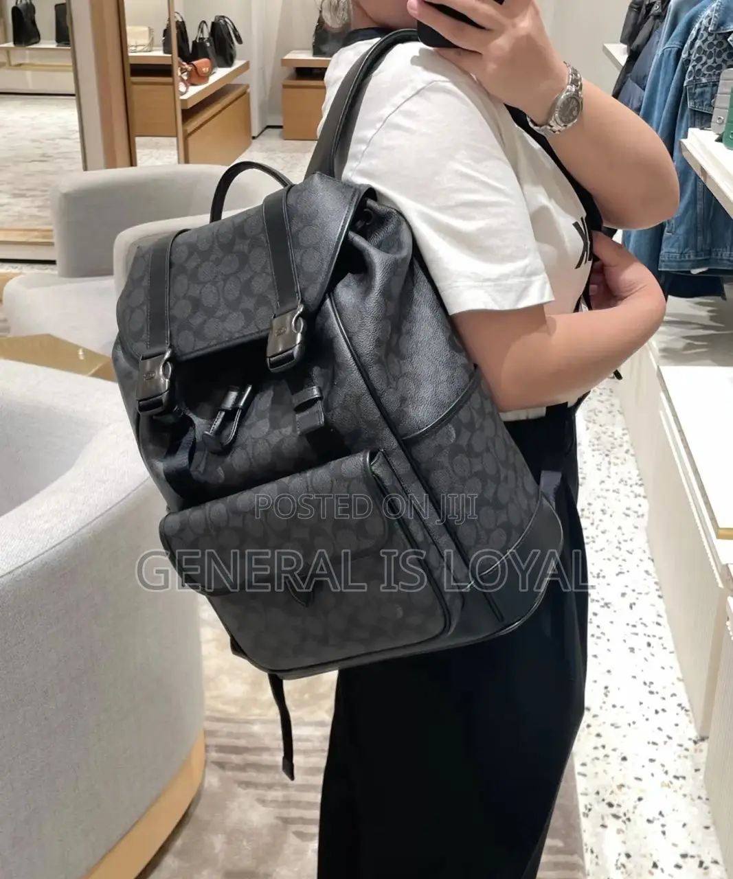 Coach Backpack Black Color