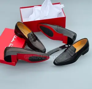 Photo - Salvatore Ferragamo Laceless Men Leather Shoe