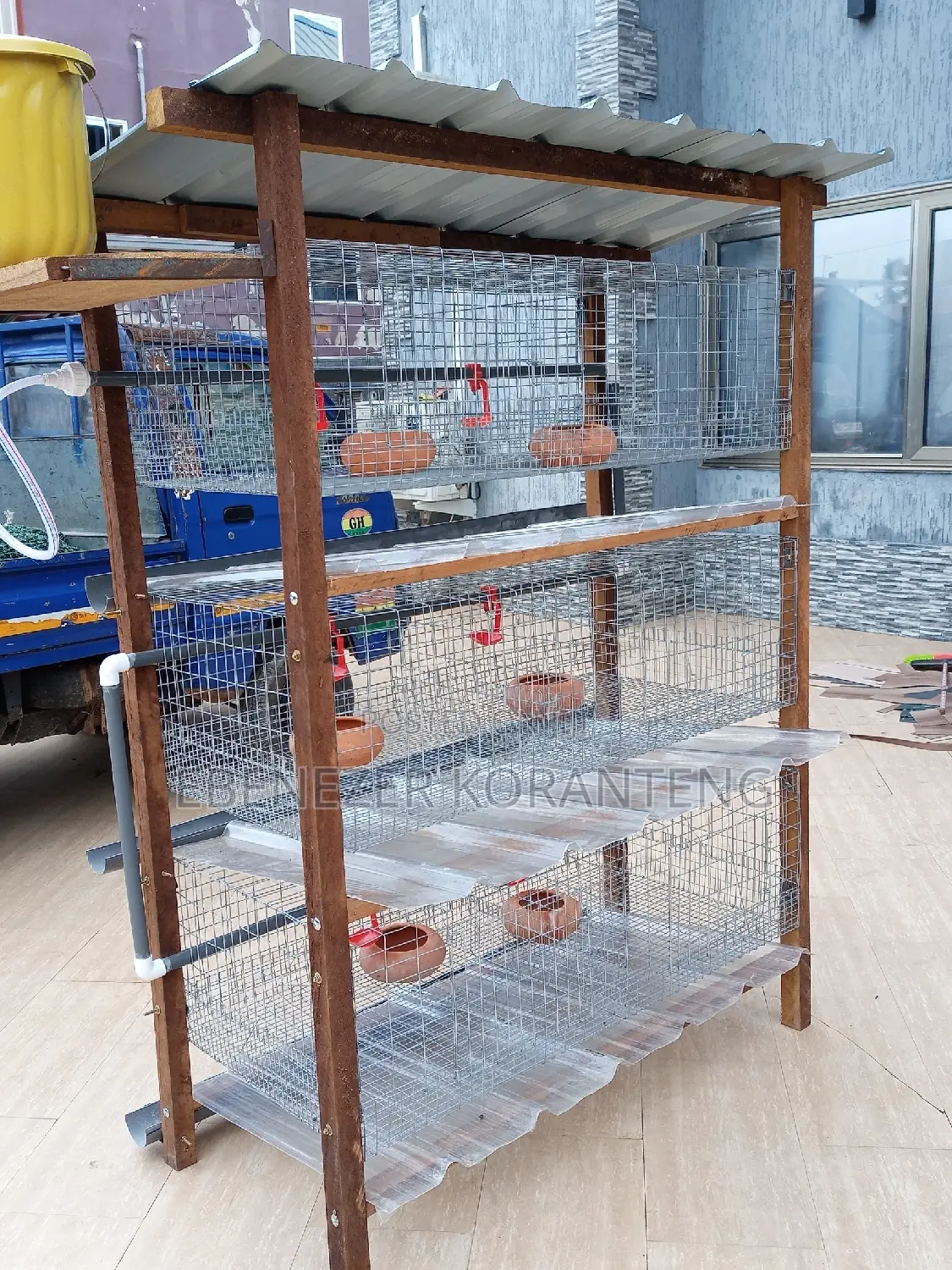 6 Unit Rabbit Cage