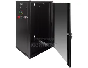 Photo - 3mvision 18u Cabinet Enclosure Rack Glass Door Lock W/ Fan