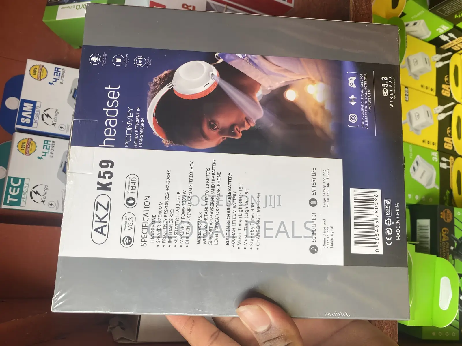 Akz Sports Wireless/Bluetooth Headphones