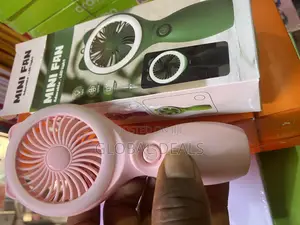 Rechargeable Mini Handfan With Emergency Led Light