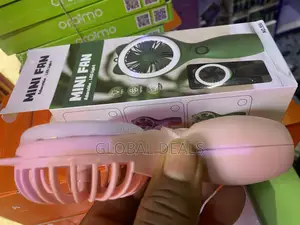 Rechargeable Mini Handfan With Emergency Led Light