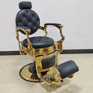 Executive Gold Stylish Barbering Chair