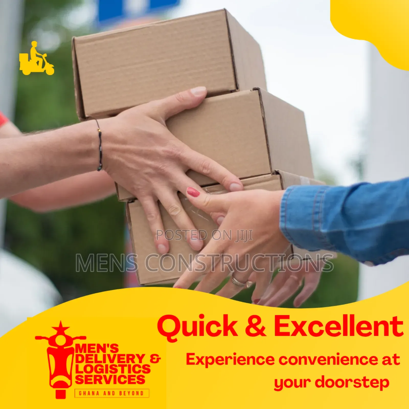 Men's Delivery and Logistics Services Ghana
