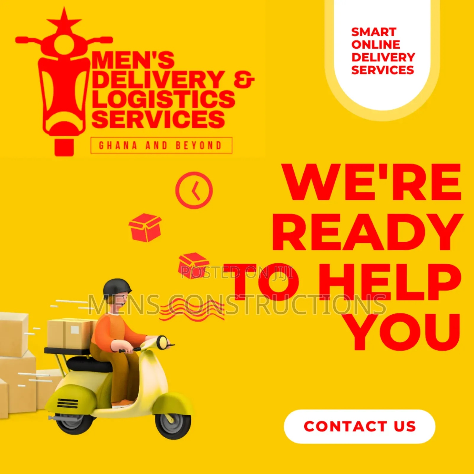 Men's Delivery and Logistics Services Ghana