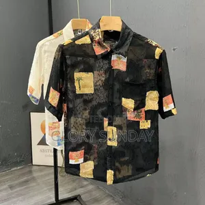 See Through Short Leaves Men's Shirts Available