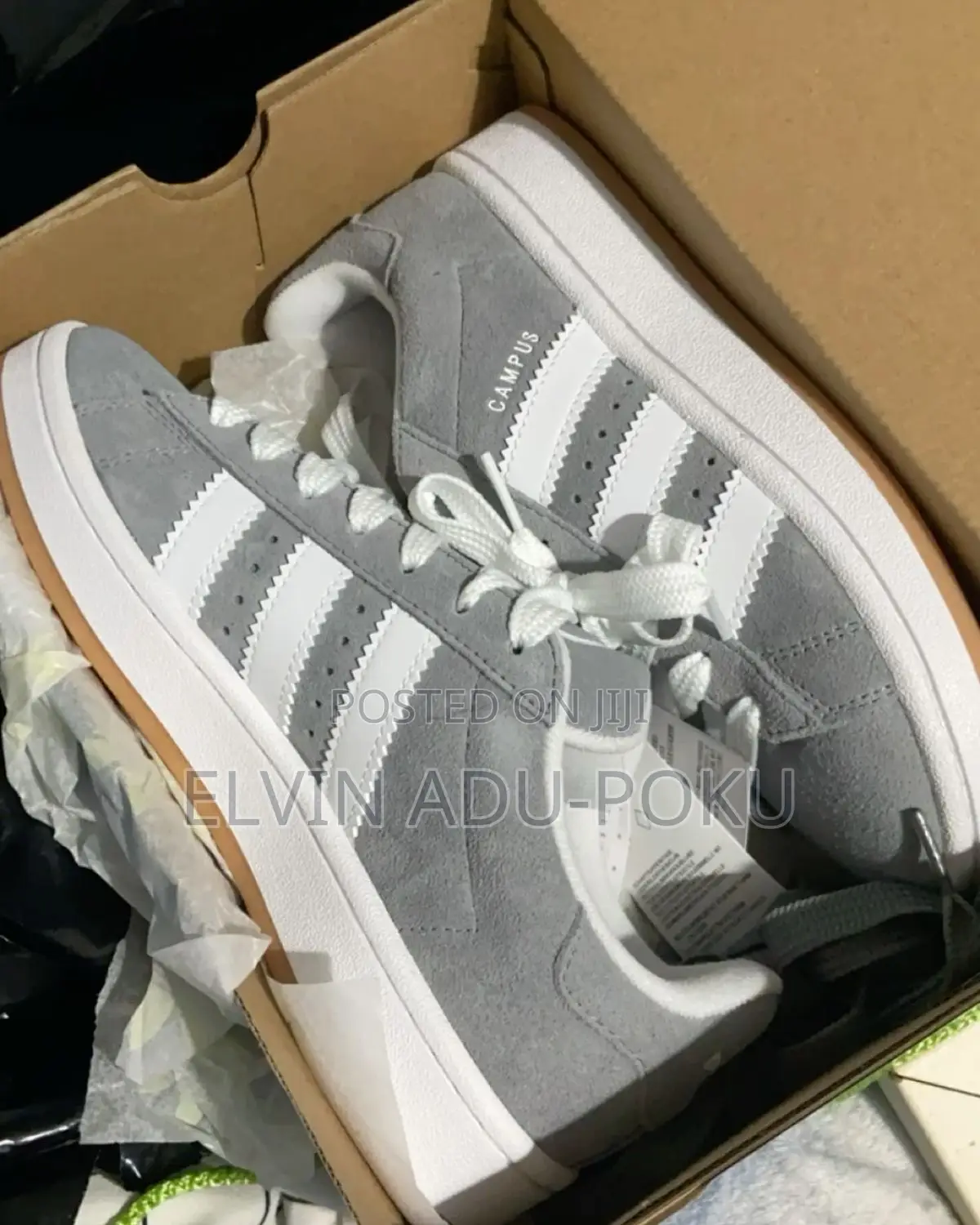 Adidas Campus  "Charcoal Grey/White" Sneakers