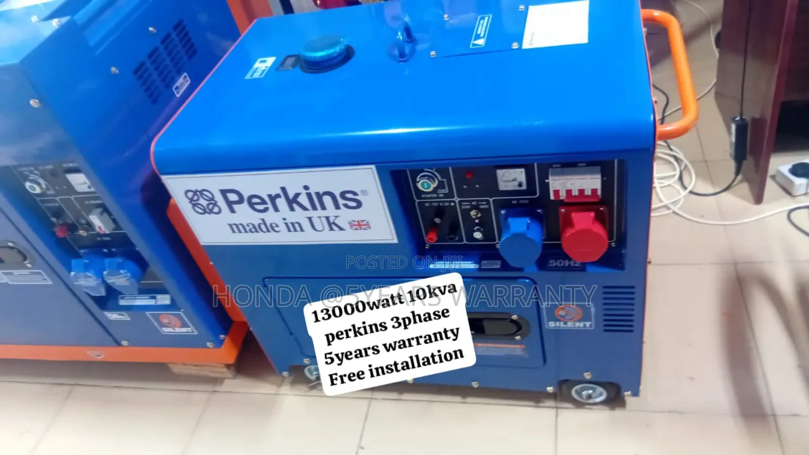 City Square Power Perkins 10kva 13000watt 3phase Generator