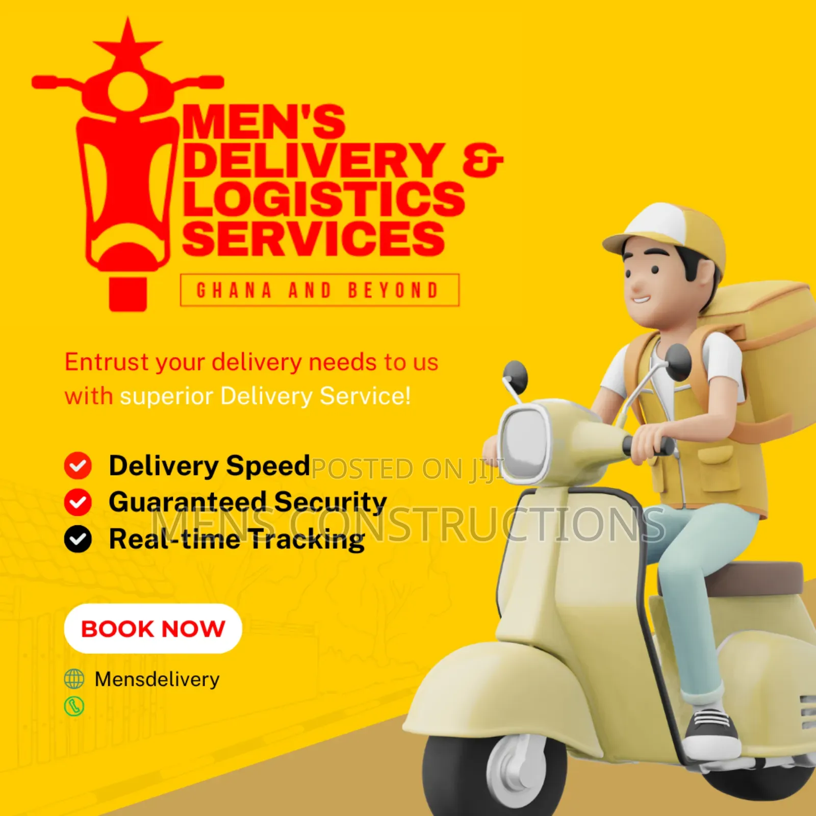 Men's Delivery and Logistics Services Ghana