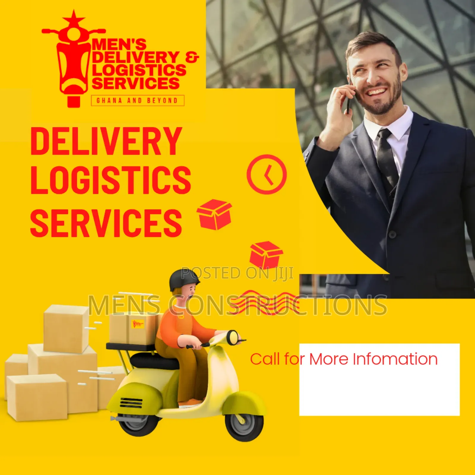 Men's Delivery and Logistics Services Ghana
