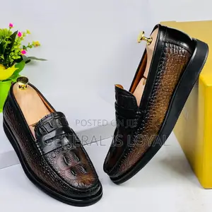 Billionaire Croc Dark Coffee Men’S Loafers