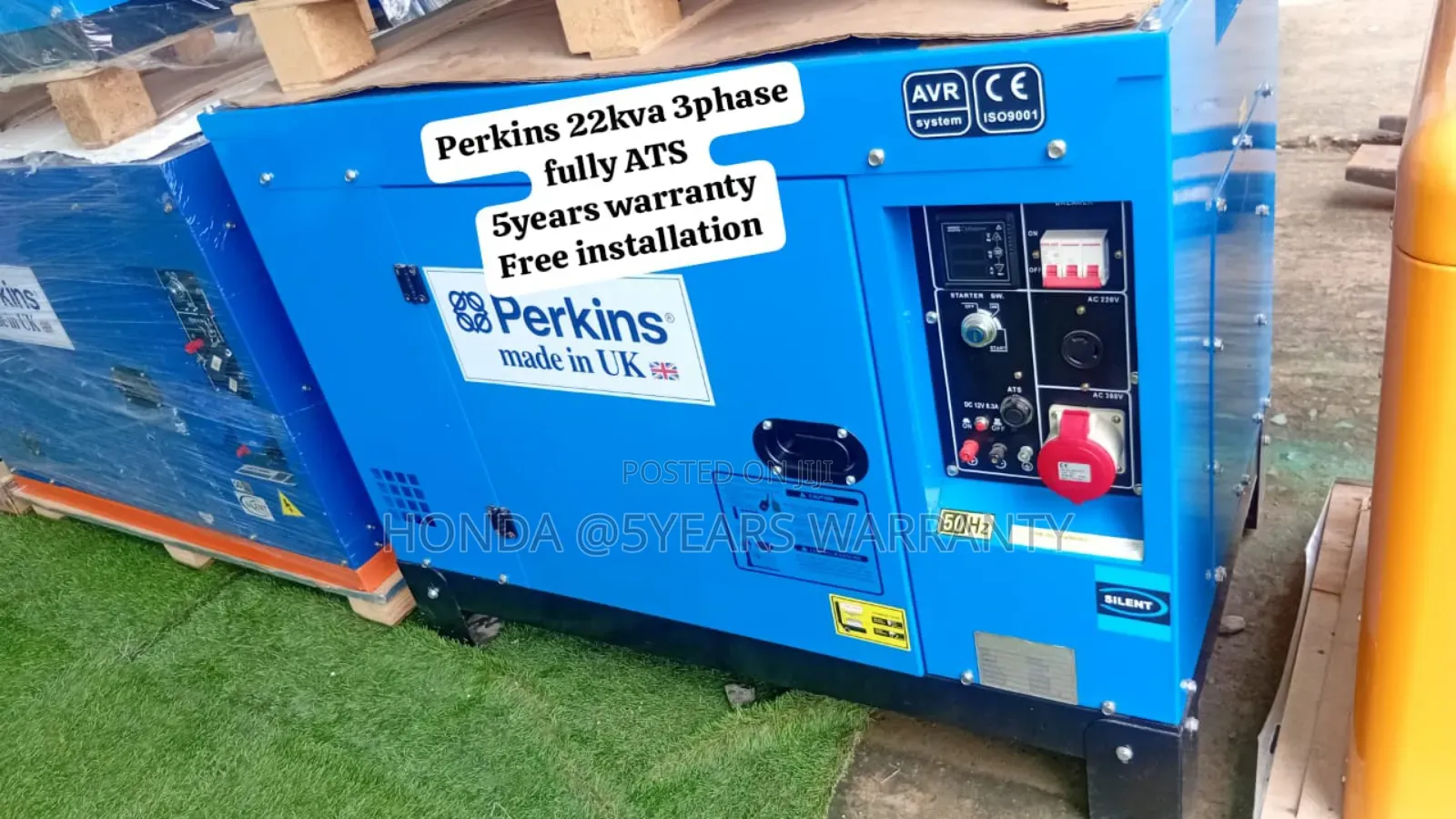 Outdoors Events Perkins 3phase 22kva Generator Perkins 22kva