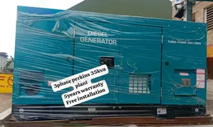 Turbo Charged Perkins Generator 3phase 35kva Perkins Diesel