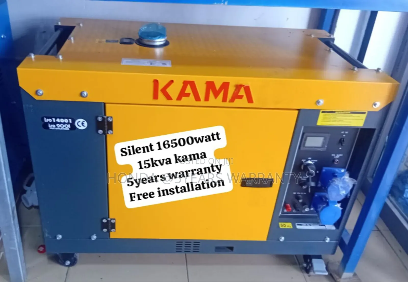 Compact Generator Design Kama 15kva 16500watt Diesel