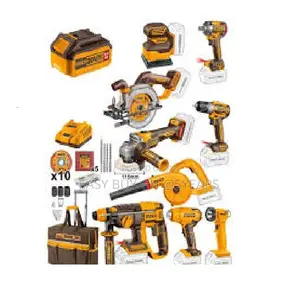 Ckli2098 9 PCS Cordless Industrial Combo Kit 20v Cordless