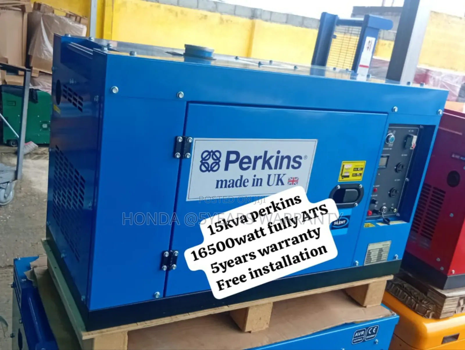 Emergency Services Perkins 15kva 16500watt Diesel Generator