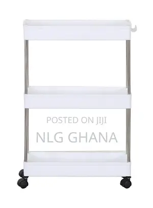 Three Tier Multi-Purpose Storage Plastic Rolling. Ghx2078
