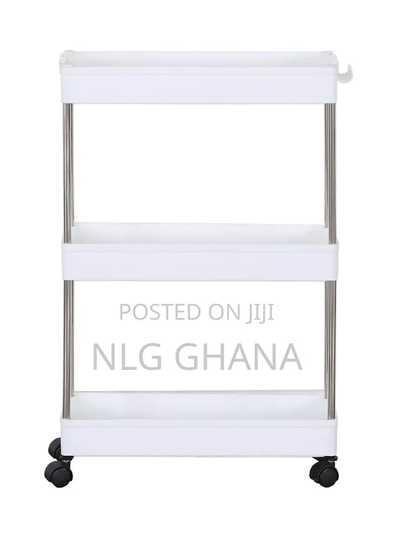 Three Tier Multi-Purpose Storage Plastic Rolling. Ghx2078
