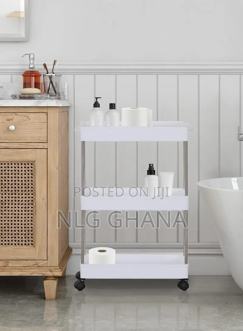 Three Tier Multi-Purpose Storage Plastic Rolling. Ghx2078
