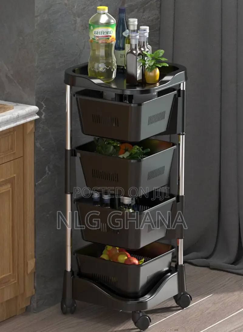 4-Tier Removable Square Rotating Rolling. Ghx3514