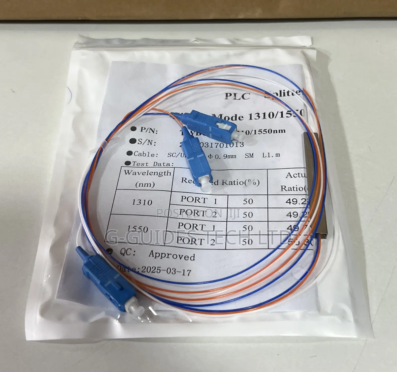 2-Port PLC Splitter Sc, Planar Lightwave Circuit Splitter Sc