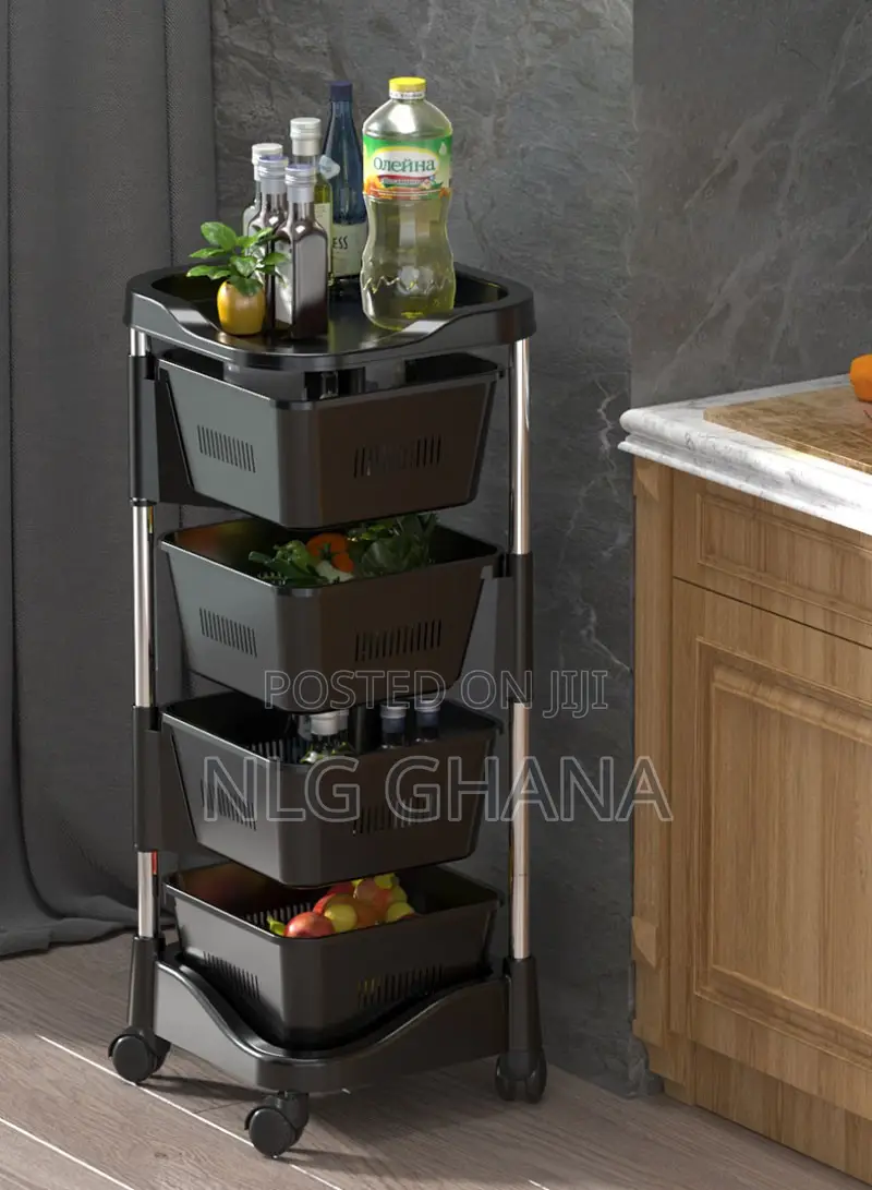 4-Tier Removable Square Rotating Rolling. Ghx3514