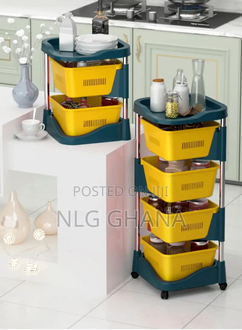 4-Tier Removable Square Rotating Rolling. Ghx3514