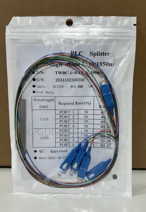 4-Port PLC Splitter Sc, Planar Lightwave Circuit Splitter