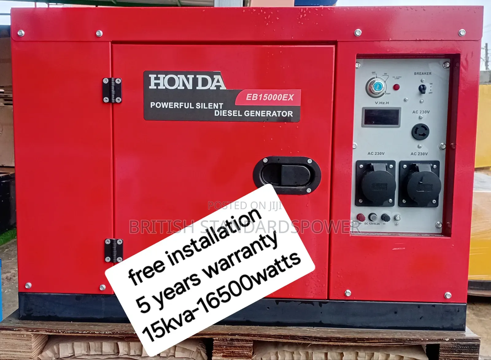 High Flow Rate 15kva Silent Diesel Generator Set