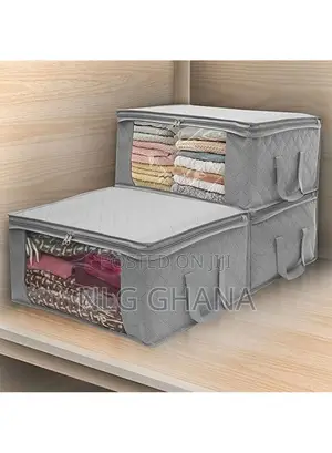 Foldable Quilt Storage Bag With Three Large Clothes. Tvx9441