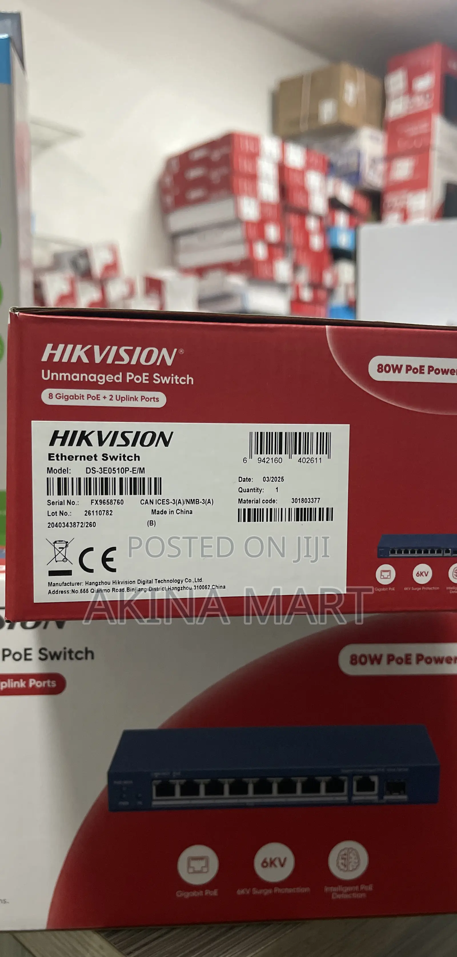 Hikvision 8port Poe Switch Unmanaged
