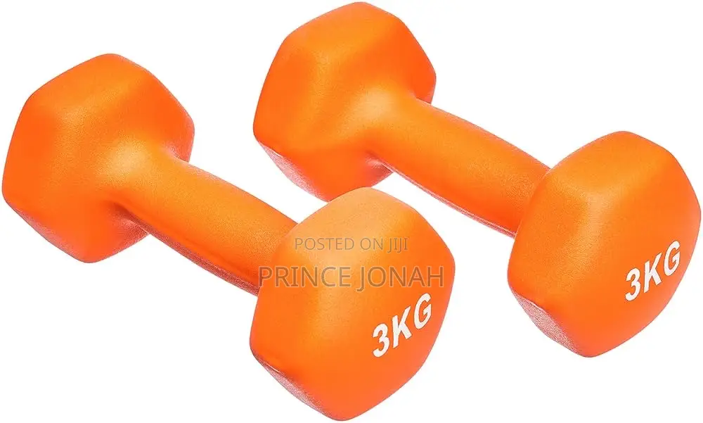2 3kg Neoprene Dumbbell Hand Weights for Women