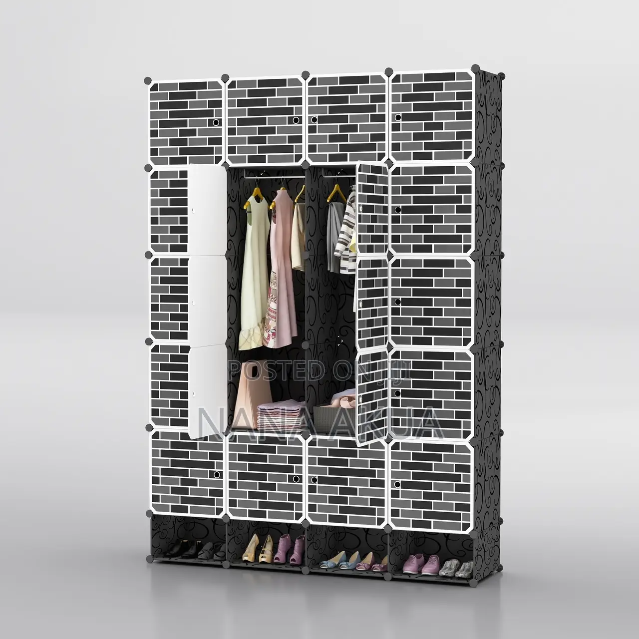 20 Cube Plastic Wardrobe