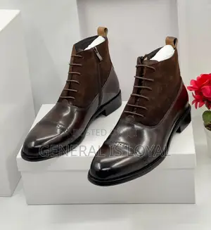 Kenneth Cole Suede Leather Dark Coffee Men’S Boot