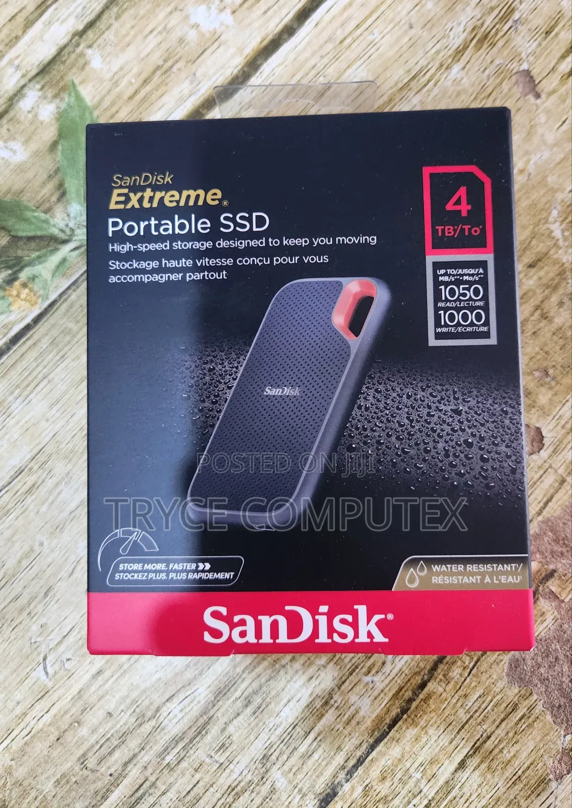 4tb Sandisk Extreme Portable External SSD-Up to 1050mb/S