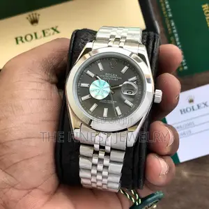 Rolex Date Just 41 Grey Dial Automatic Mens Watch